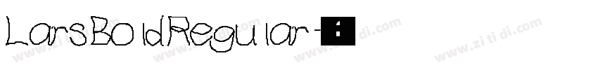 Lars Bold Regular字体转换